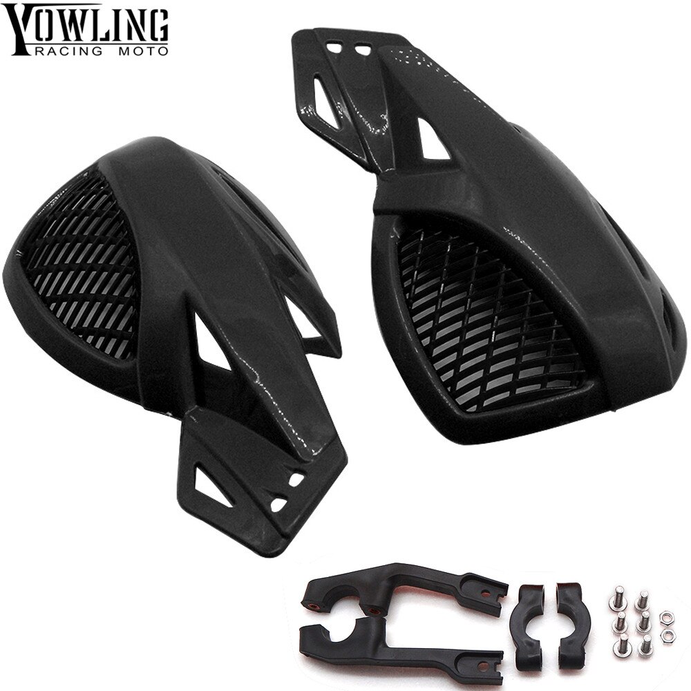 ABS Motorcycle Handguards Scooter Hand Protectors Handvat Cafe Racer voor Honda Yamaha Suzuki ATV Motocross Hand Guard: black