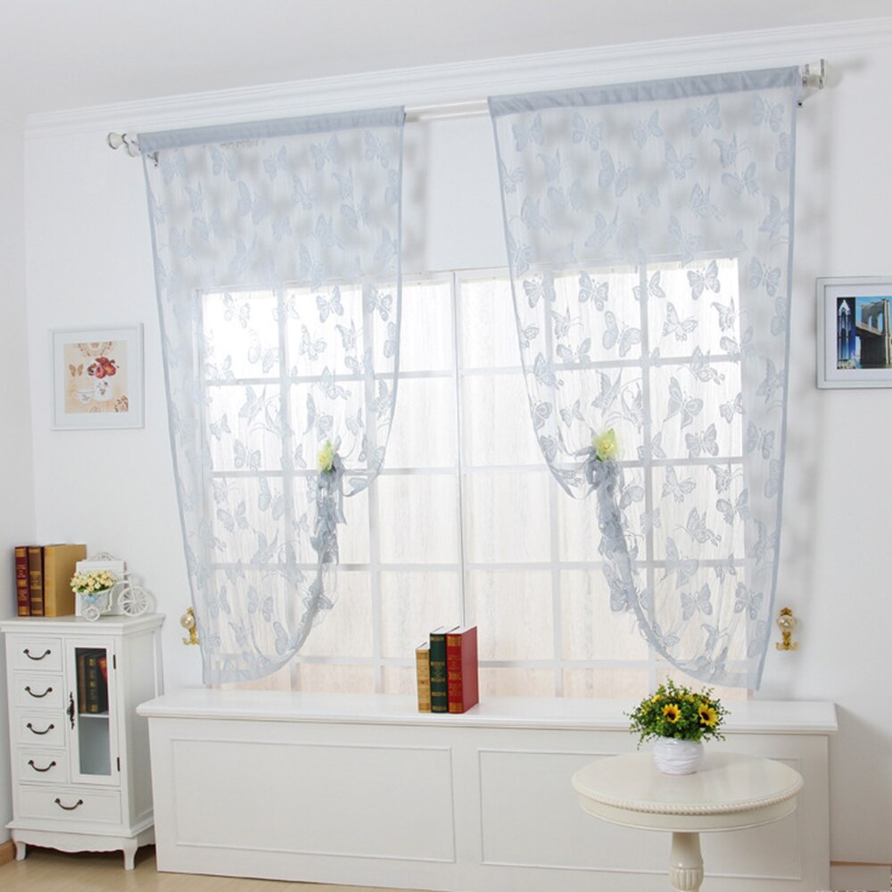 Door Curtain Window Butterfly Fly Net Window Screen Door Curtain Tassels String Room Curtain Divider: 5