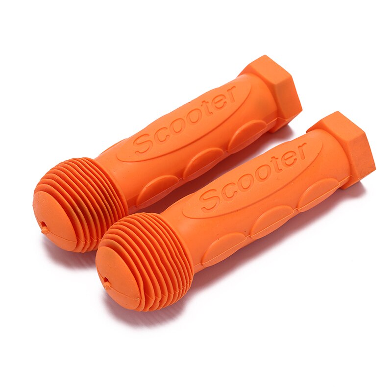 Kind kinderen kind kinderen fiets driewieler skateboard scooter rubberen grip handvat stuurgrepen antislip oranje roze blauw: Oranje