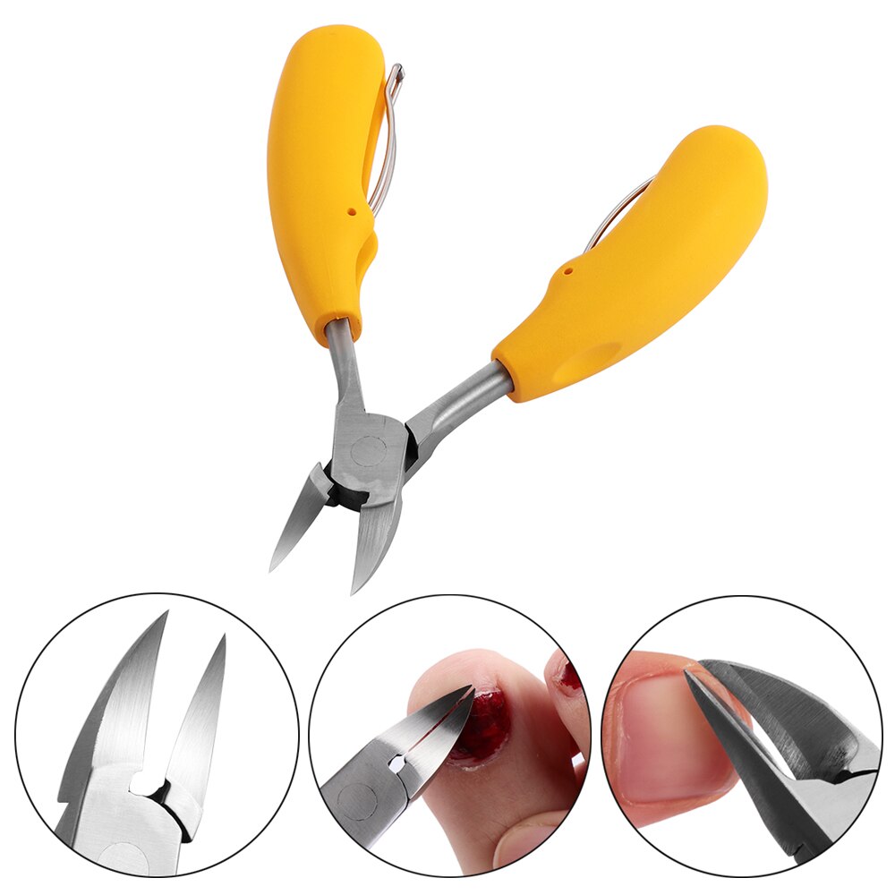 1Pc Stainless Steel Precision Toenail Clippers Cutter Nippers Trimmer for Thick Ingrown Toenails Scissors Manicure Pedicure Tool
