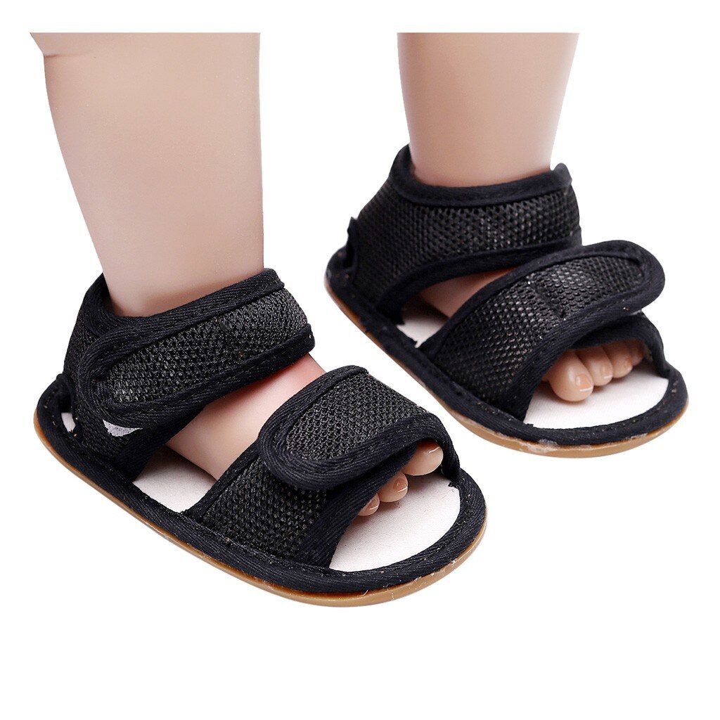 Babyschoenen peuters baby's baby meisjes eerste loopschoenen vrijetijdsschoenen open teen: Zwart / 11