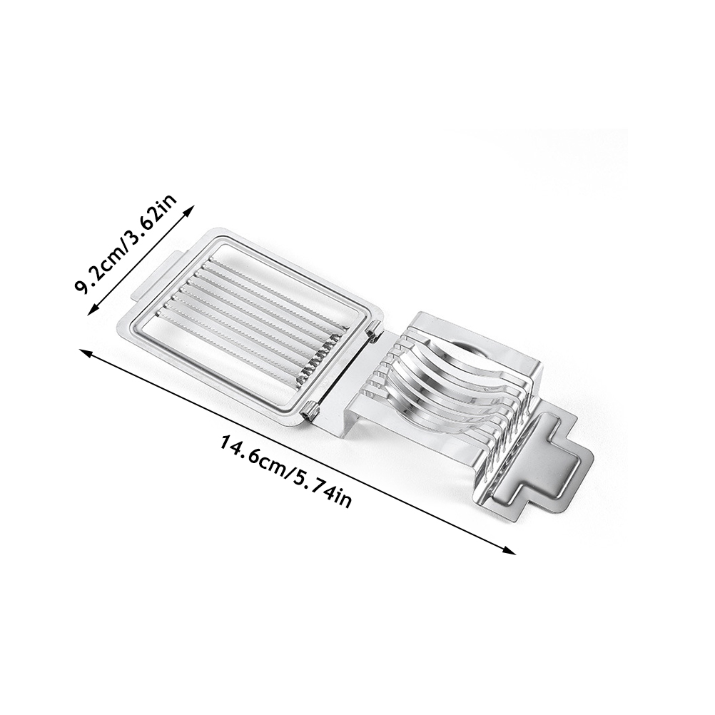 2 In 1 Stainless Steel Egg Slicer Eggs Cutting Slices Wire Egg Cheeses Chopper Cutter Tool For Slicing Strawberry Cheese Kiwi