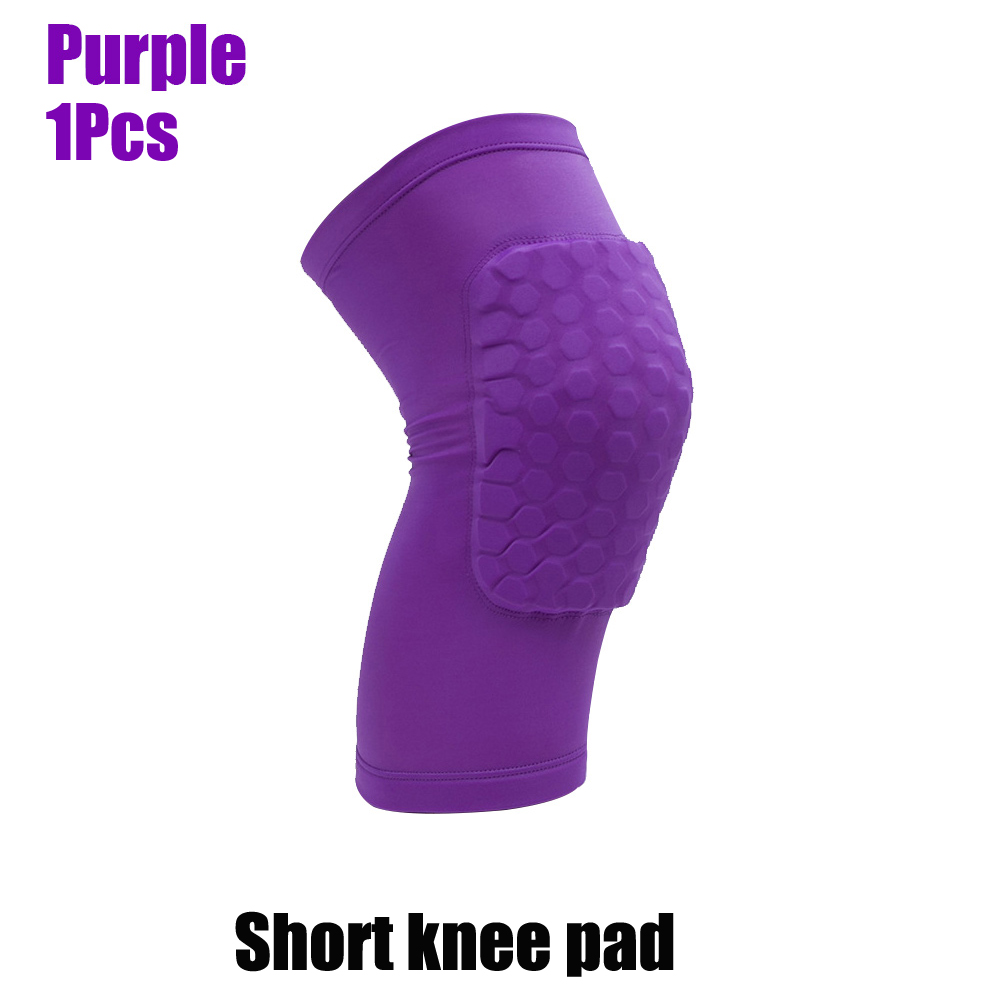 Genouillères de basket-ball, manchon en accent d'abeille, orthèse élastique, équipement de protection, rotule, mousse, support, volley-ball, 1 pièce: S / jaune clair
