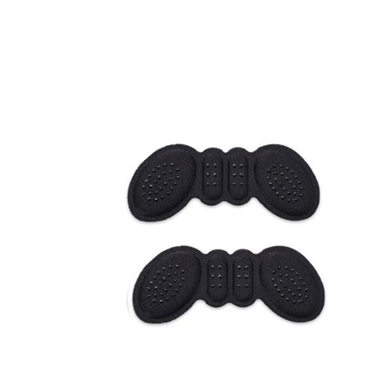 2 Stuks Hoge Prestaties Foam Inlegzolen Anti Slip Kussen Pads Voeten Care Tools Protector Wrijven Hak Schoenen Inlegzolen Insert: black
