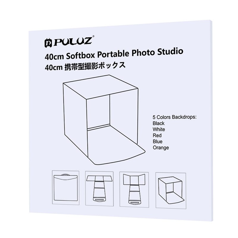 PULUZ 40x40cm boîte de Studio Photo pliable Photograghy Studio tir boîte souple Kits KQS8