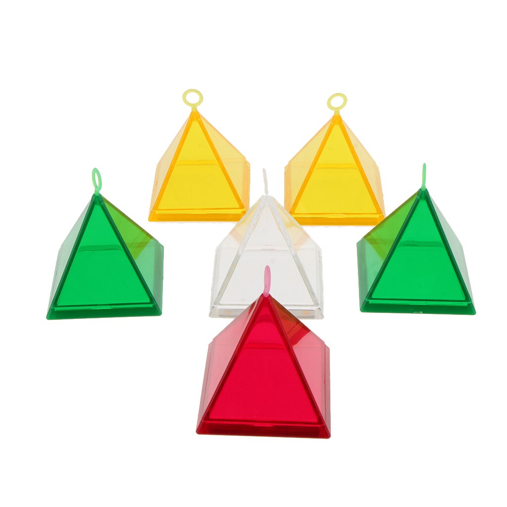 Pieces of 6 Pyramid Shape Balloon Weights Set up Props Box Wedding Decor Kits