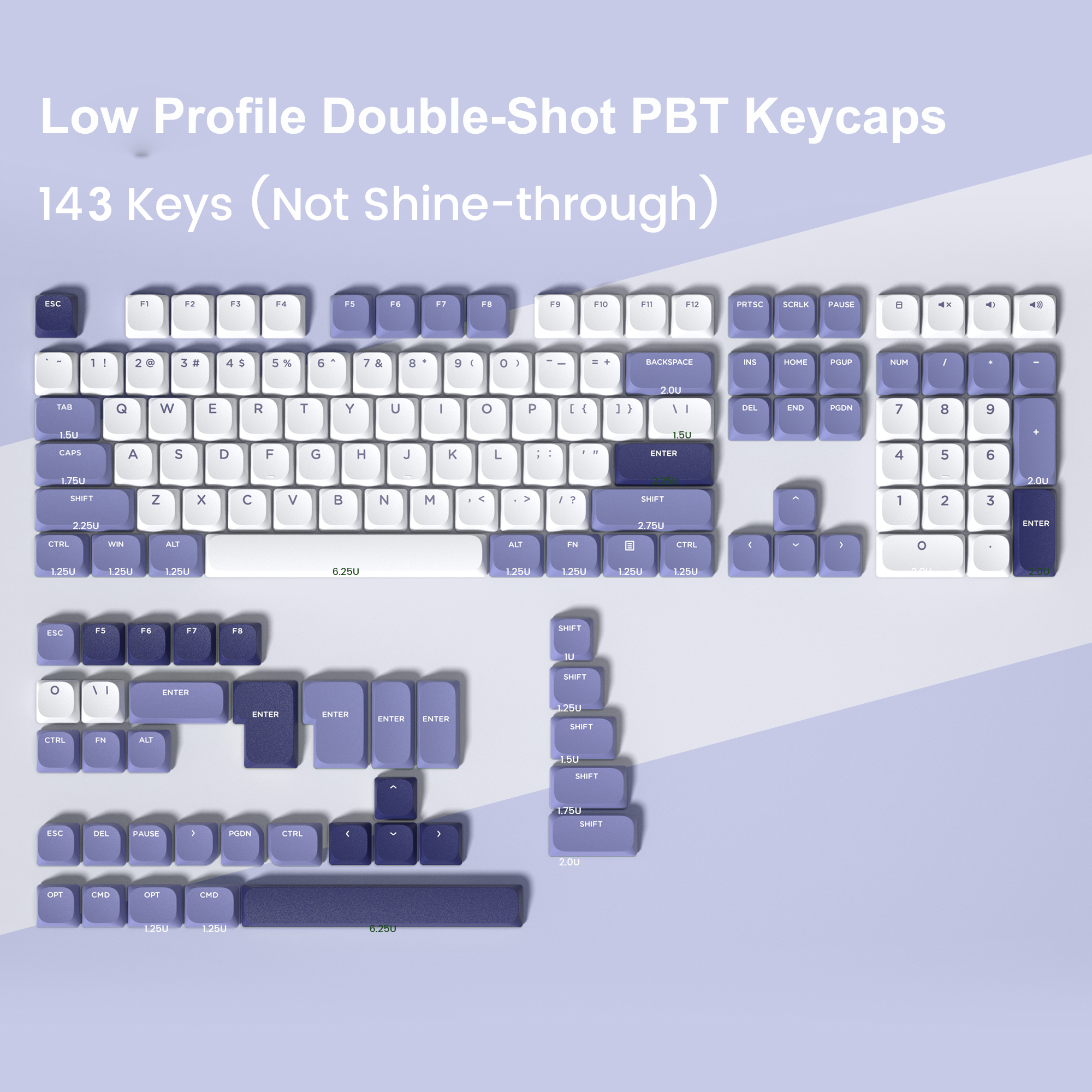 Keycap de perfil baixo preto branco pbt retroiluminado 118 teclas para 60% 65% 75% 100% cereja gateron mx switches teclado mecânico: CINZA