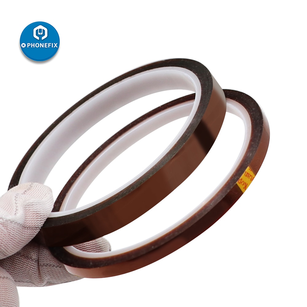 Phonefix 1cm 33m hoge temperatuur hitte bga-tape thermische isolatietape polyimide zelfklevende isolatietape mobiele telefoon reparatie