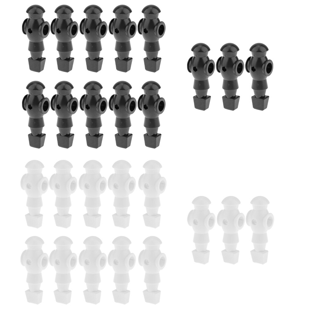 26 stuks tafelvoetbalspeler voor mannen, zwart-wit