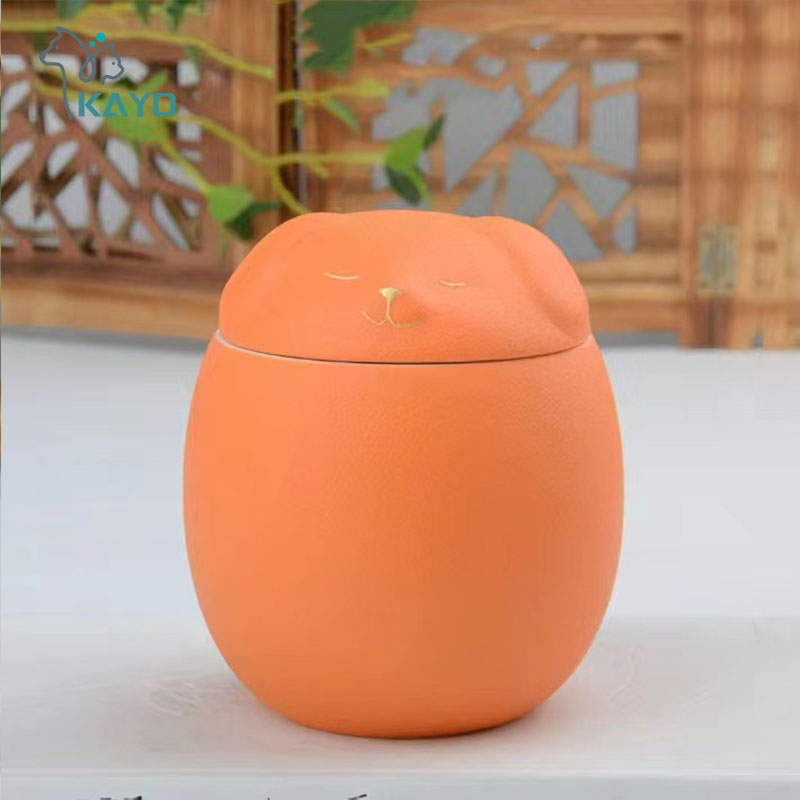 Hond Urn As Hond Vorm Gedenkteken Crematie Urnen Handgemaakte Zwarte Decoratieve Urnen Voor Begrafenis Hond Urn Hond Gedenkteken: L / Licht Groen