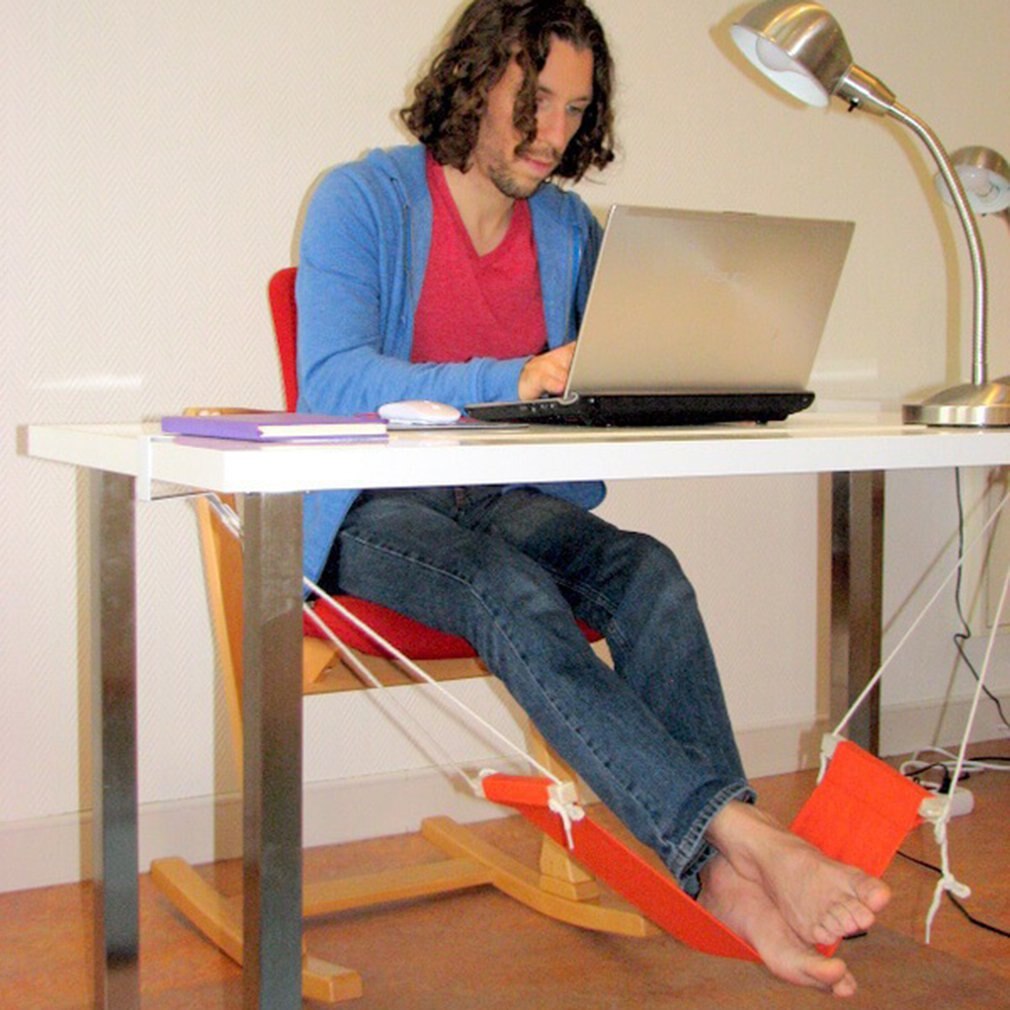 Draagbare Kantoor Leisure Kantoor Voetsteun Desk Voeten Hangmat Surfen De Internet Hobby Outdoor Rest