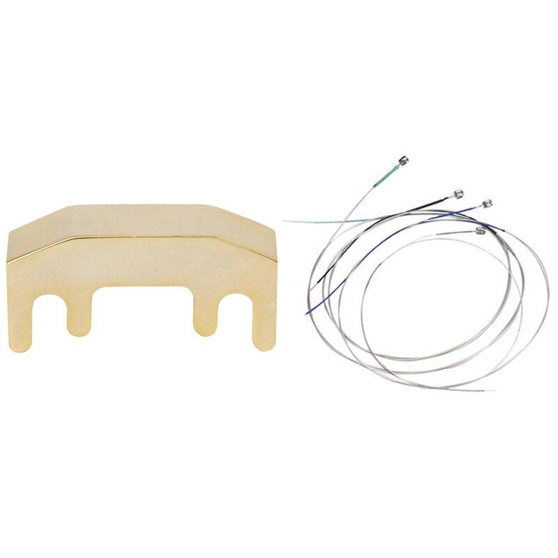 1 Pcs Metalen Viool Stille Praktijk Mute &amp; 4 Pcs V60 Matige Viool String Gdae Gemeenschappelijke Gemeenschappelijke Size Duurzaam Akkoord: Default Title