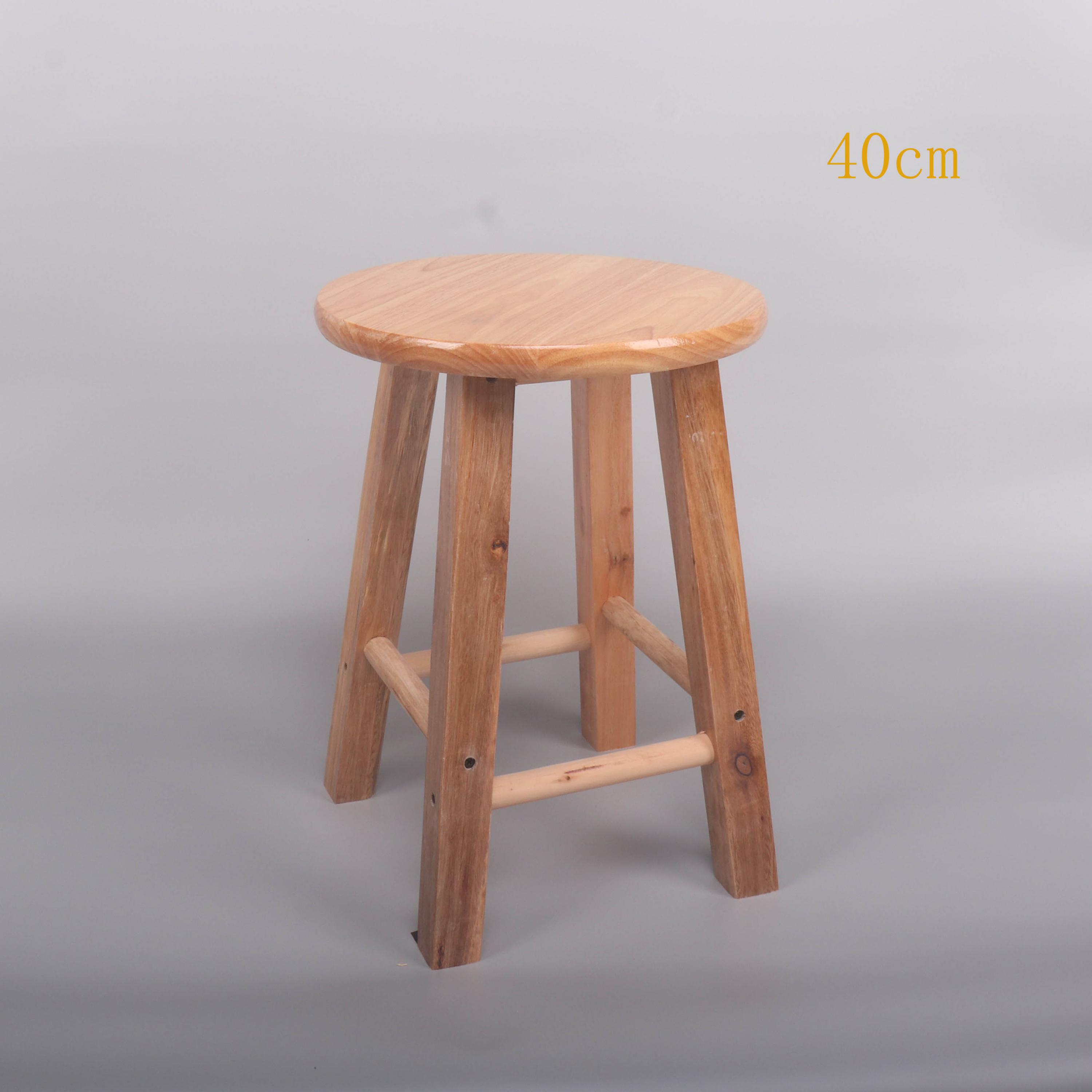 Massiv træ skammel børn skifte sko taburet bord skammel home pad fod måltid: 40cm høj
