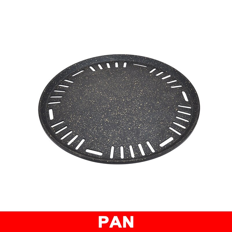 Koreaanse Houtskool Oven Barbecue Kachel Commerciële Houtskool Vuur Grill Ronde Huishouden Outdoor Japanse Barbecue Gebraden Vlees Pot Bbq: Plate