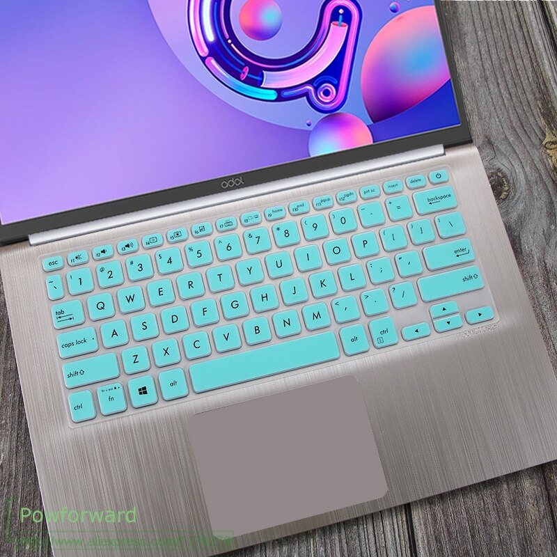 Pour ASUS VivoBook 14 R424DA R424FL R424FA X409UB X412FL x412fa R424 DA FL FA 14 ''Silicone housse de clavier d'ordinateur portable protecteur de peau: whiteblue