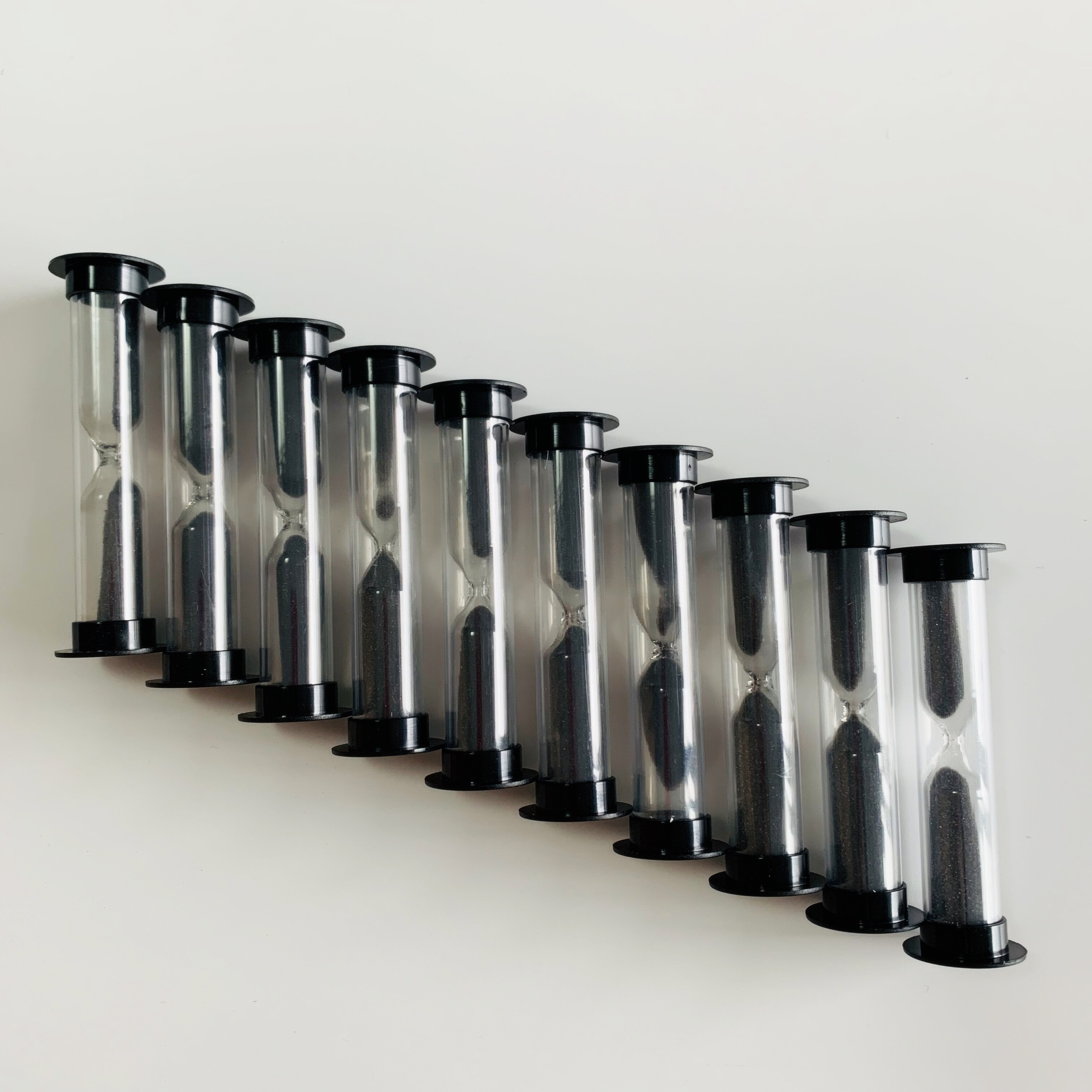 Plastic sand timer,Plastic hourglass, 5 minutes sand timer with White sand cooking sand timer shower hourglass