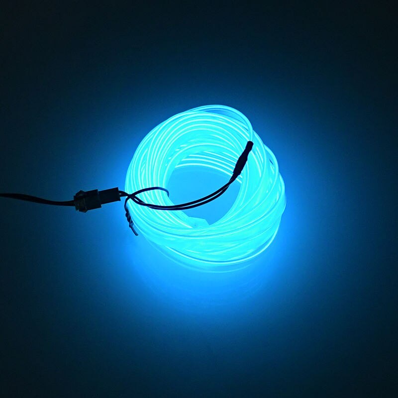 ZK30 3M Auto-interieur Accessoires Sfeer Lamp Koud Licht Lijn Met Usb Diy Decoratieve Dashboard Console Auto Led Verlichting: crystal blue