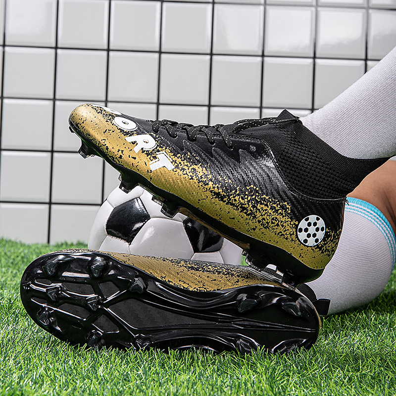 Goldene Fußballschuhe für Herren, große Größe 46, TF/AG, Herren-Fußballschuhe, draussen-Ausbildung, Fußballschuhe, Herren-Futsal-Schuhe, Botas de Futbol: Gold / 43