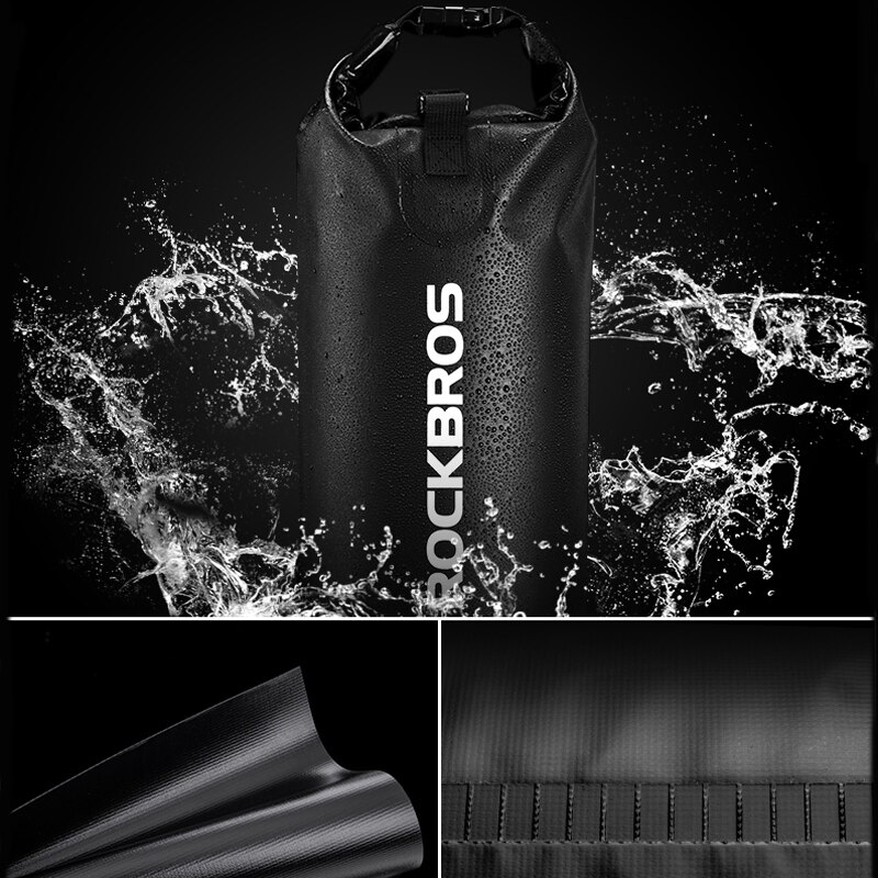 ROCKBROS 30L/40L Waterproof Bags Storage Dry Sack Bag For Canoe Kayak Rafting Outdoor Sport Swimming Bags Travel Kit Backpack