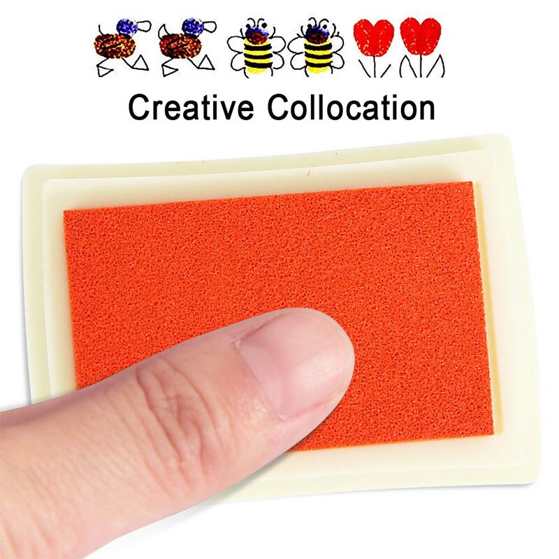 Blekkpute barnehåndverk oljegradient fargebasert gjør-det-selv blekkpute gummistempler papir scrapbooking 15 farger blekkpad fingermaling