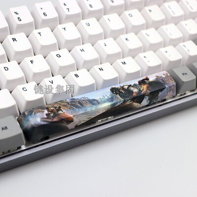 1pc PBT space key cap 6.25X 6.25U spacebar for mx switch mechanical keyboard OEM profile five-sided dye sublimation: kit 9