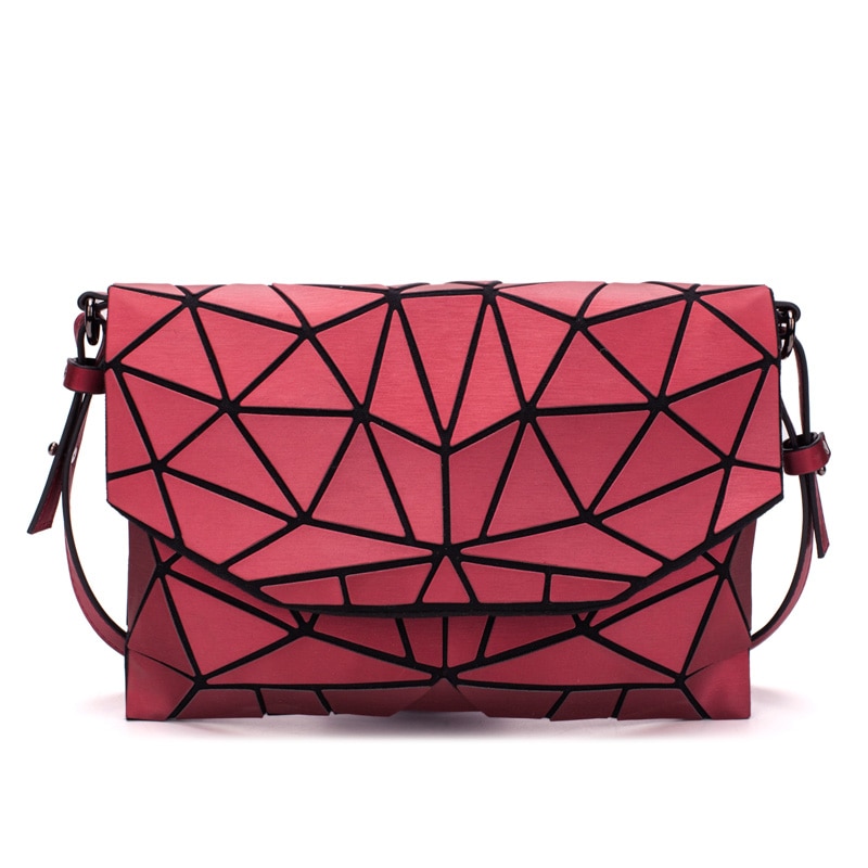 Matte Shoulder Bags Women Evening Party Bag Geometry Messenger Bag Clutch For Girls Casual Female Luminous Handbag