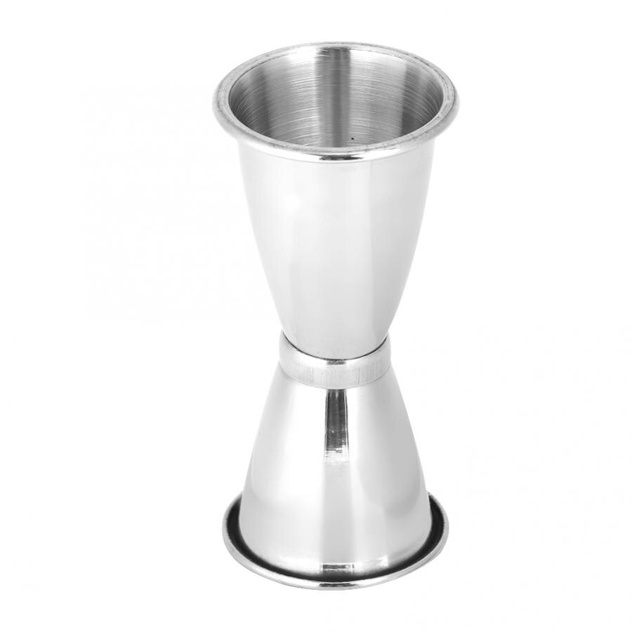 Friendly Stainless Steel Cocktail Measuring Cup Jigger Double Head Measuring Cup Ounce Alcohol Measuring Cup Bar Shaker Tool