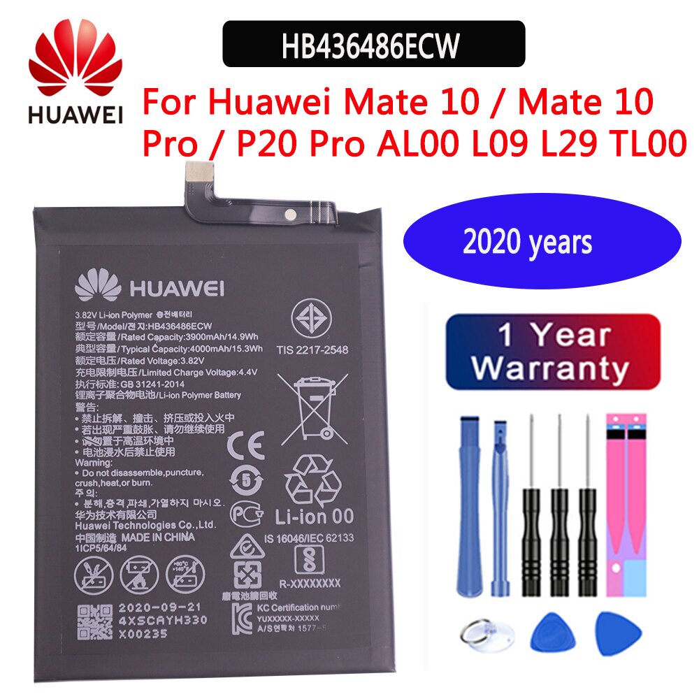 for HuaWei Battery For Huawei Honor 7 9 P9 P10 P8 Lite For Mate 8 9 10 Pro P20 Pro Nova 2 Plus honor 8 5C 7C 7A battery: HB436486ECW