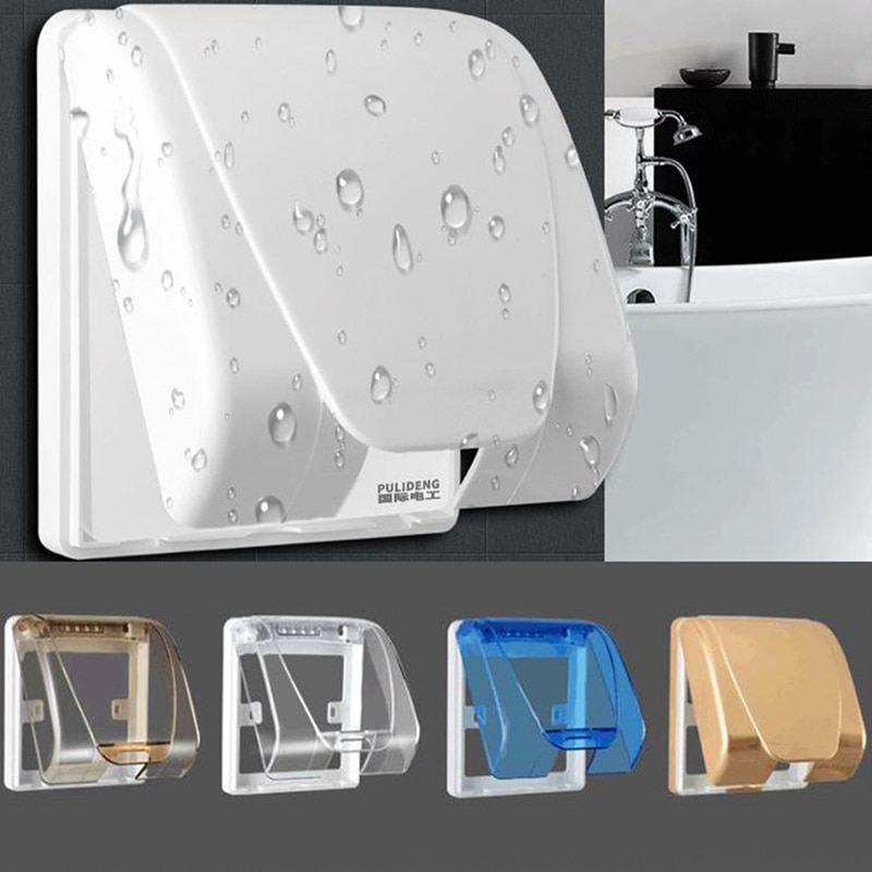 Waterproof 86 Type Wall Socket Plate Panel Box Cover Protector