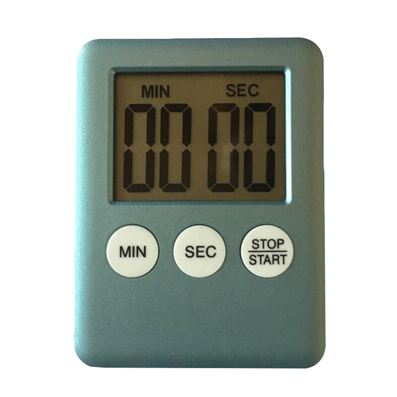 Led Digital Kitchen Electronic Timer Countdown Medication Reminder Kitchen Timer Portable Slim Countdown Timer: BL