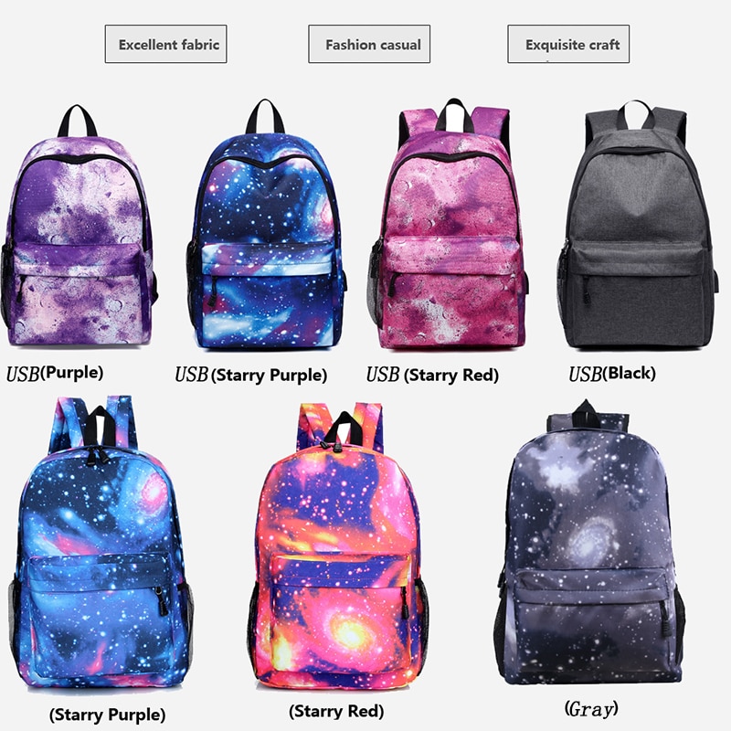 Sterrenhemel Vrouwen Rugzak Tas voor Tiener Meisjes Rugzak Vrouwelijke Schooltas Tassen Leuke Anti Diefstal Rugzakken voor Womens School tassen