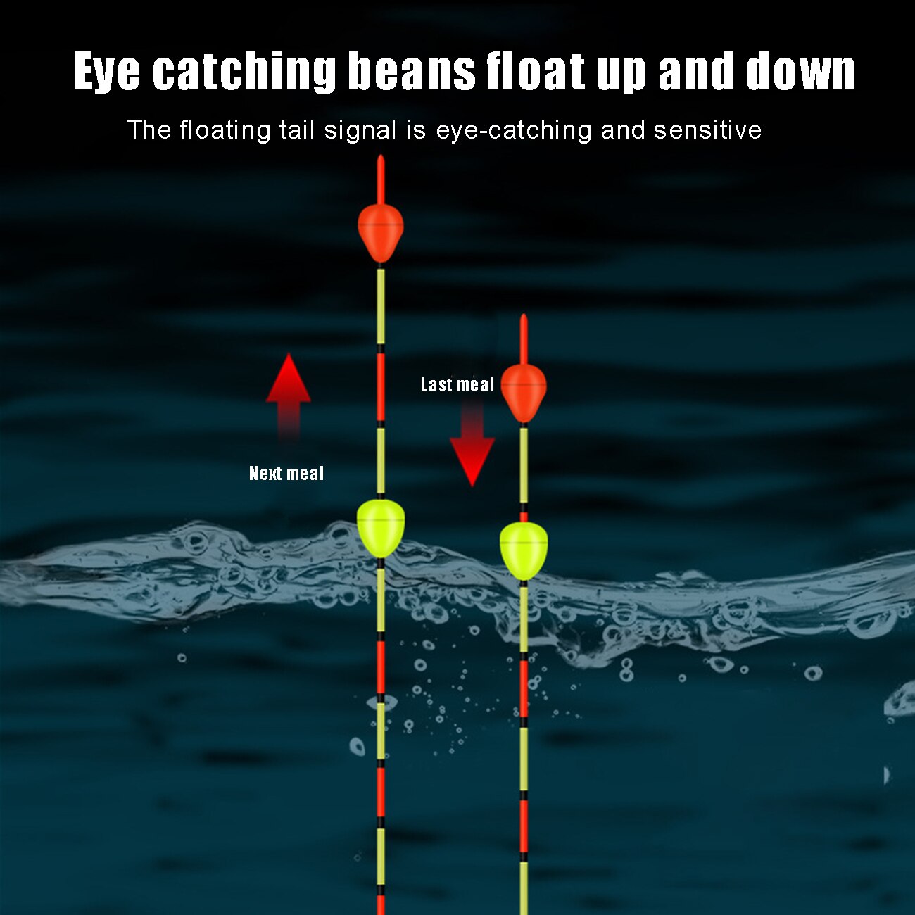 1pcs Fishing Floats Shallow Water Buoy Big Buoyancy Color Gradual Change Bobber Fresh Water Buoy Fishing Accessories