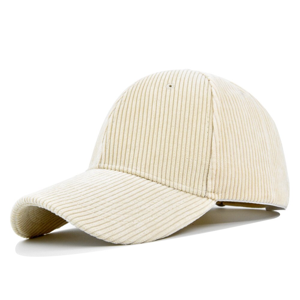 Version coréenne du costume deux pièces version coréenne de la casquette de baseball chapeau en velours côtelé 百搭秀 visage petit chapeau pour hommes de l'avant-toit de la de la rue: Beige