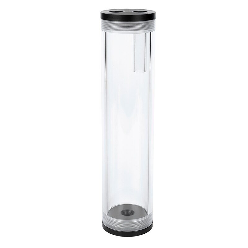 JFBL 210MM length 50MM diameter cylindrical water-cooled tank accessories complete PMMA water tank water cooling computer: Default Title