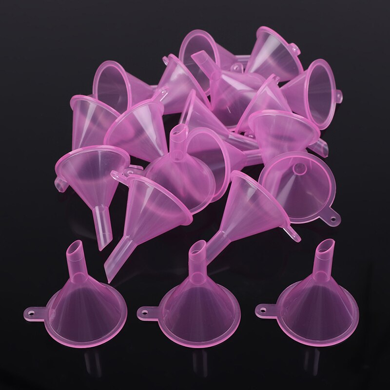 20pcs/lot Small Plastic For Perfume Diffuser Bottle Mini Liquid Oil Funnels Lab Tools: 2