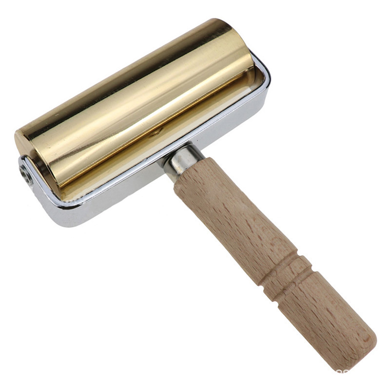 Wood Leather Craft Roller Leathercraft Press Edge Roller for Craft DIY Handmade Hand Leather Pressing Tool for DIY Crafts Making