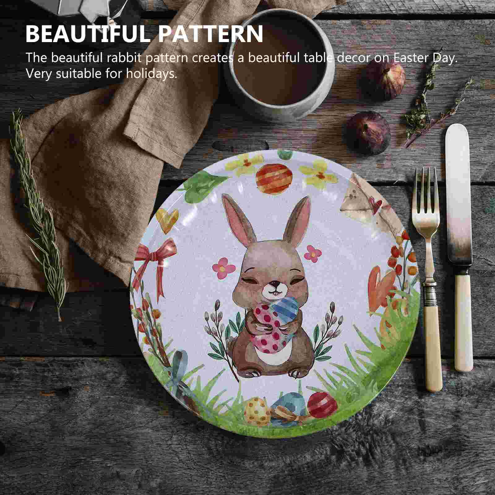 1 Pc Easter Fruit Plate Decorative Nut Tray Multi-function Snack Storage Plate