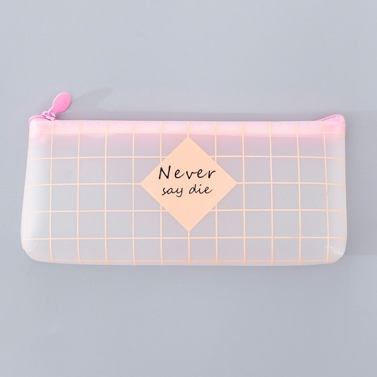 1Pc Pink Pencil Case Small Fresh and Simple Pencil Case Stationery Storage Organizer Pencil Bag School Office Supply Escolar: B