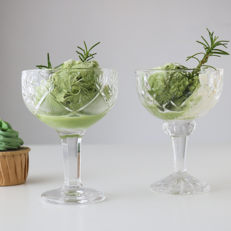 Vintage Pearl Relief Glass/Crystal Glass/Ice Cream Cup