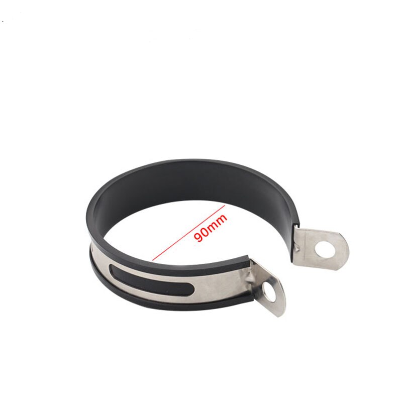 90/95/100/120 mm Stainless Steel Motorcycle Exhaust clamp muffler Supporting Bracket Mount Clamp Strap Hexagonal and Round