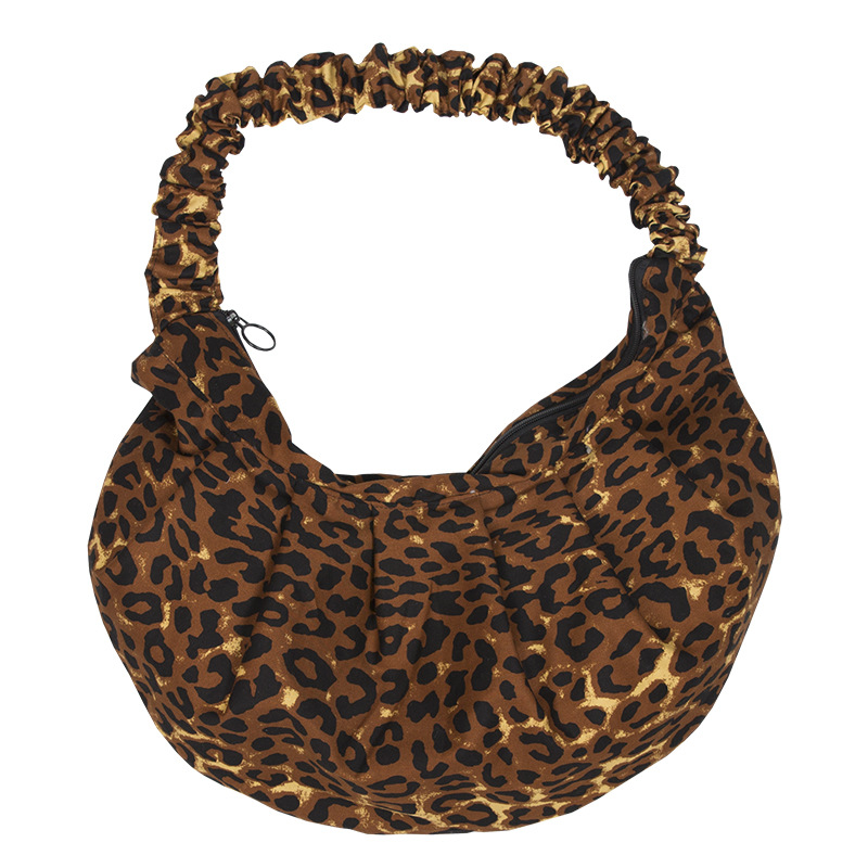 Torebki Damskie sac à bandoulière en coton imprimé léopard étudiant grande capacité sac à bandoulière décontracté sac à main de luxe pour femme