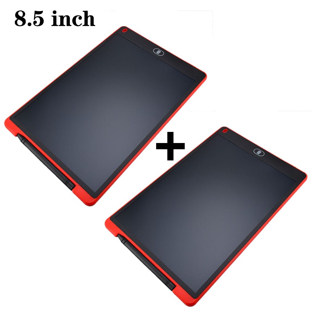 Tavolo da disegno elettronico da 12 pollici tavoletta da scrittura con schermo LCD tavolette da disegno grafiche digitali lavagna elettronica + penna: 8.5 inch Red 2PCS