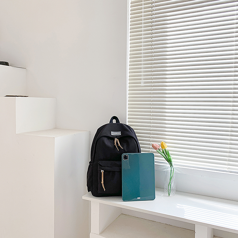 Kawaii grande capacidade all-match mochila versão coreana saco de armazenamento simples de volta às aulas material de escritório bonito papelaria