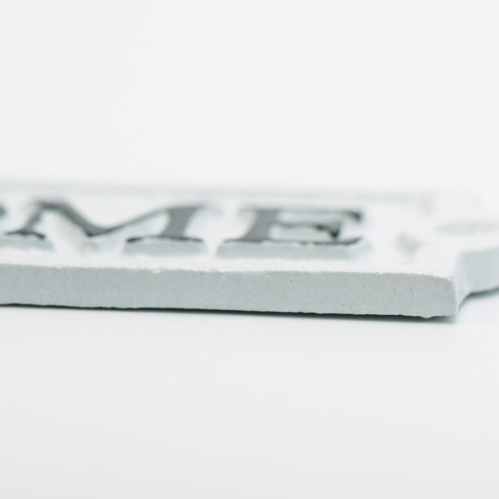 Sungmor-señal de bienvenida exterior de hierro fundido resistente, decoración de pared, placa blanca, puerta, letrero decorativo para inodoro, letrero para Baño