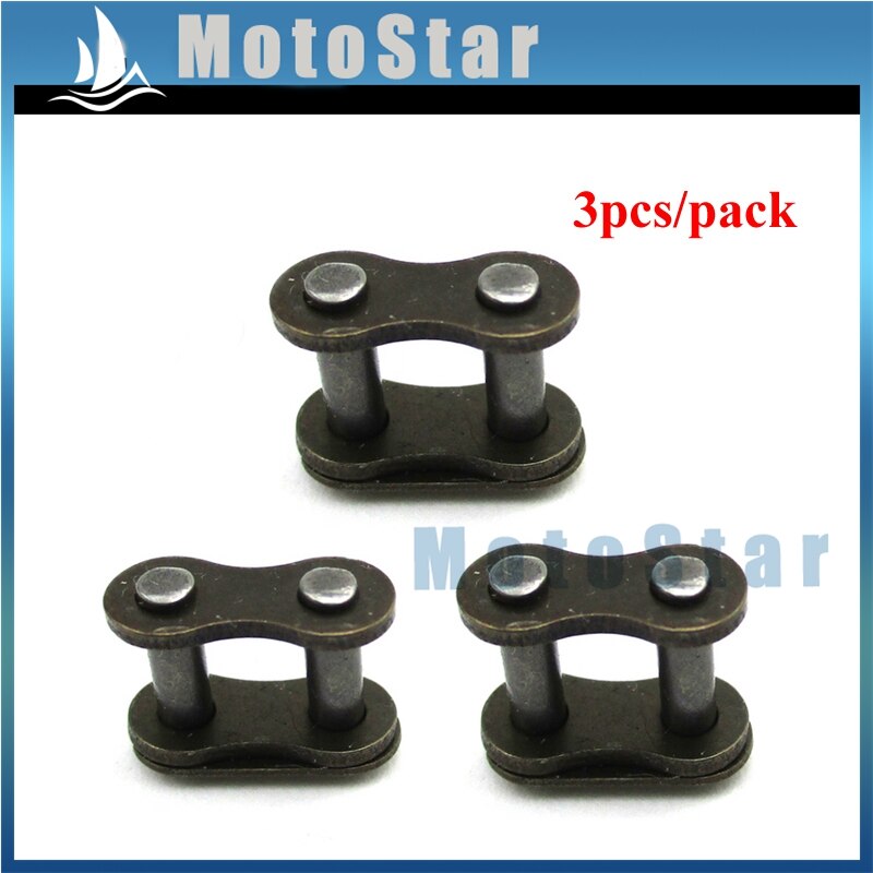 25H Chain Spare Master Link For Mini Moto Kids ATV Quad 4 Wheeler Dirt Pocket Bike Gas E Scooter 2 Stroke 33cc 43cc 47cc 49cc: 3pcs