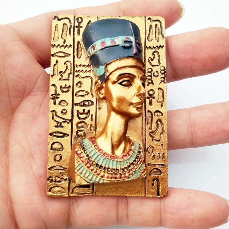Imán 3d para nevera, pegatinas magnéticas de la mitología Egipcia Anubis Queen, de viaje de Oriente Medio, imanes para nevera