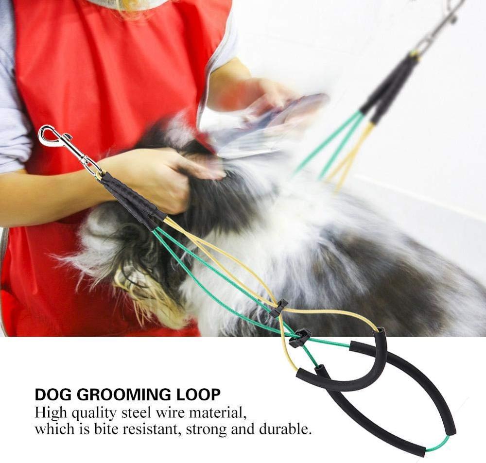 No-Sit Haunch Holder Steel Wire Rope Pet Dog Grooming Arm with Clamp Restraint for Large and Small Cat Dogs