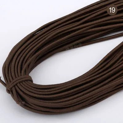 2Mm Kleurrijke Hoge Ronde Elastische Band Ronde Elastische Touw Rubber Band Elastische Lijn Diy Naaien Accessoires 5meter: Dull / 1m