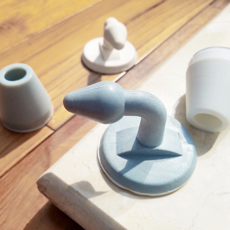 Silica Gel Door Stopper Door Holder Door Sticker Silent Door Sucked Cushion Door Wall Collision Avoidance ABS Wall Protectors