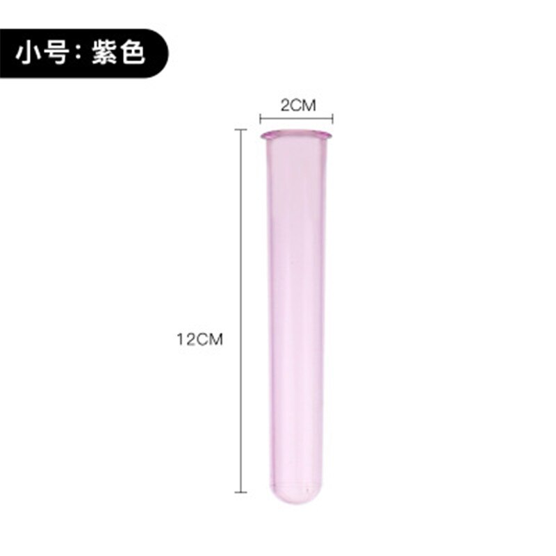 10Pcs Acrylic Test Tube Shot Cocktail Tool Martini Tequila Mixer Wine Beer Pong Bar KTV Bar Nightclub Bartender Accessories: Purple12cm